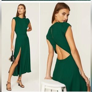 Green Gavin Reformation Dress- size 12